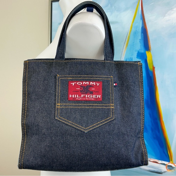 Tommy Hilfiger Denim Mini Tote Bag - Picture 3 of 9